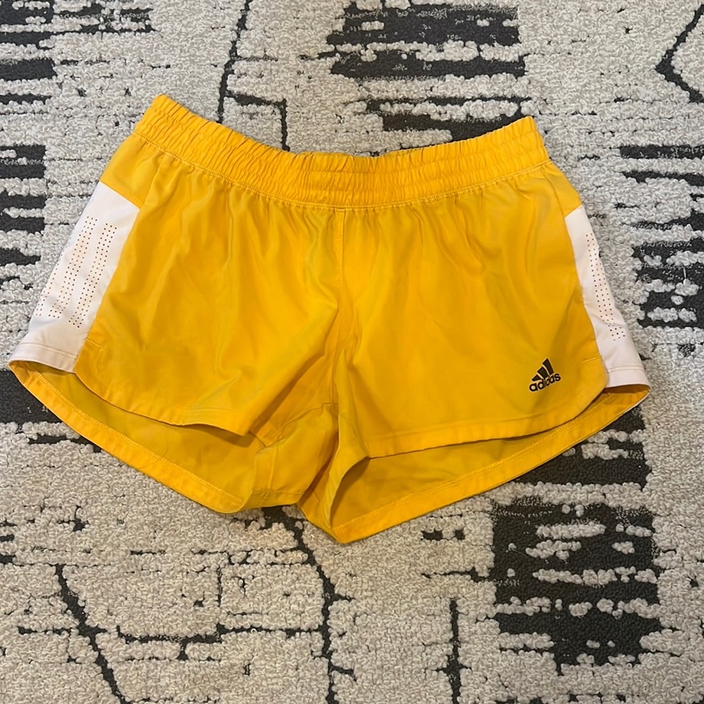 Adidas yellow active shorts